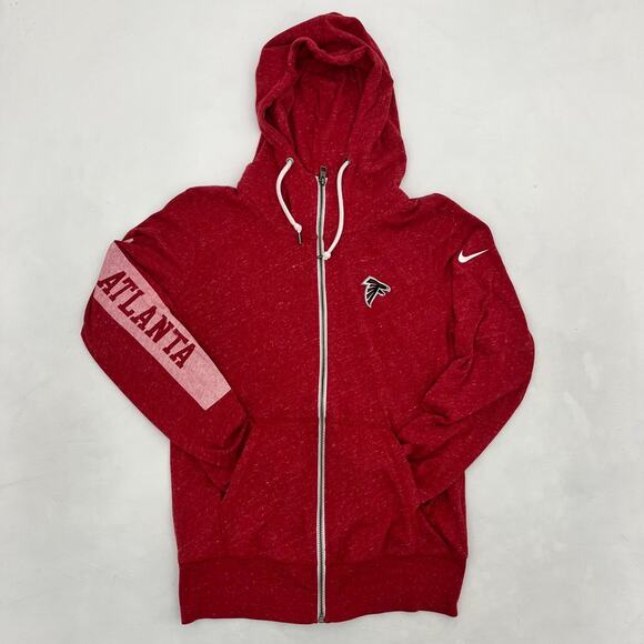 Nike Other - Nike Womens M Hooded Sweatshirt Red Atlanta Falcons NFL Team Apparel Long Sleeve